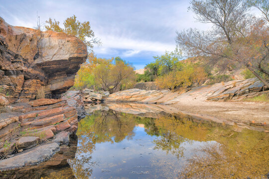 Sabino creek at Sabino Canyon State Park in Tucson, Arizona