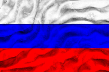 National Flag of Russia. Background  with flag  of Russia.