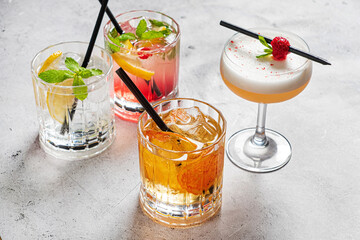 tasty cocktail on the table
