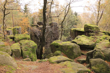 Schöner Herbsttag in Berggießhübel in der Sächsischen Schweiz	