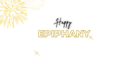 Epiphany wish with white transparent background