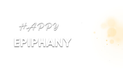 Premium Epiphany wish image with blur transparent background
