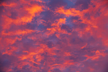 Sunset Cloudscape Background Natural Pattern