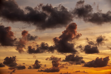 Sunset Cloudscape Background Natural Pattern