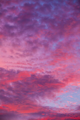 Sunset Cloudscape Background Natural Pattern
