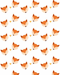 In love foxes pattern