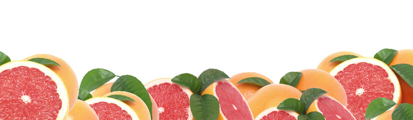 Gtapefruit isolated 