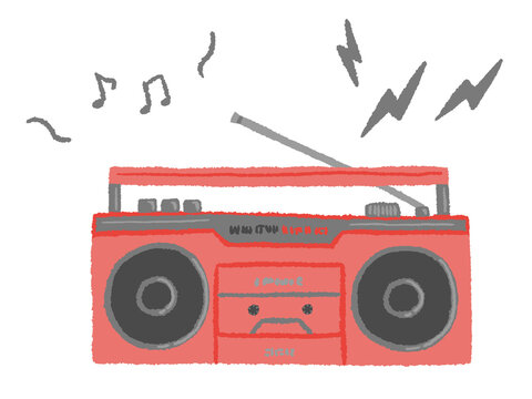 old red radio cassette recorder simple hand drawn illustration / &Acirc;&egrave;&sect;&bdquo;&Aring;&Ntilde;&Euml;&micro;&sect;&bdquo;&Aring;&AElig;&bdquo;&Eacute;&copy;&bdquo;&Ccedil;&prod;&bdquo;&Ccedil;&acute;&bdquo;&Ccedil;&ordf; &bdquo;&Ccedil;&sum;&bdquo;&Eacute;&ge;&bdquo;&Eacute;&oacute;&bdquo;&Eacute;&acute;&bdquo;&Aring;&trade;&Ecirc;&acirc;&atilde;&Ecirc;&egrave;&egrave;&bdquo;&Aring;&ccedil;&bdquo;&Ccedil;&sect;&bdquo;&Eacute;&copy;&bdquo;&Ccedil;&pi;&bdquo;&Eacute;&agrave;