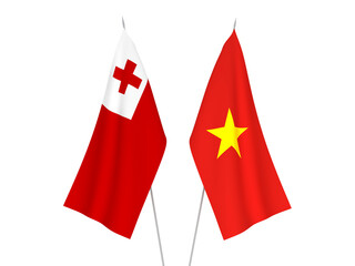 Vietnam and Kingdom of Tonga flags