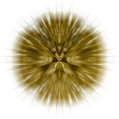 Abstract transparent golden burst texture design element.
