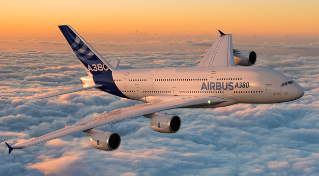 Airbus A380. The world's largest passenger aircraft