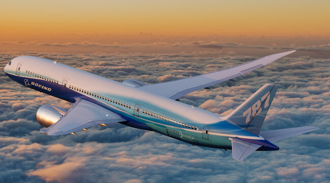 The Boeing 787 Dreamliner is one of the most modern passenger aircraft in the world.