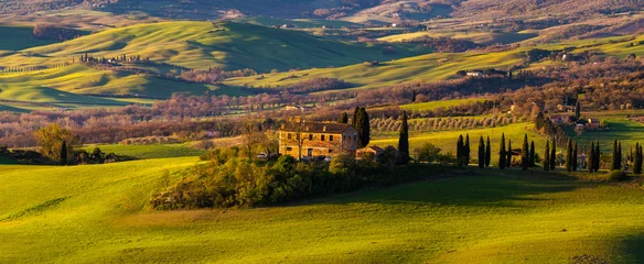 Cercles muraux Couleur miel Val d'Orcia - Tuscany's most beautiful valley