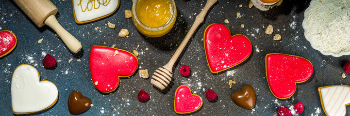 Valentine baking background