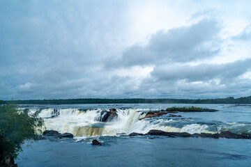 the largest system of waterfalls on Earth Iguazu view from a helicopter