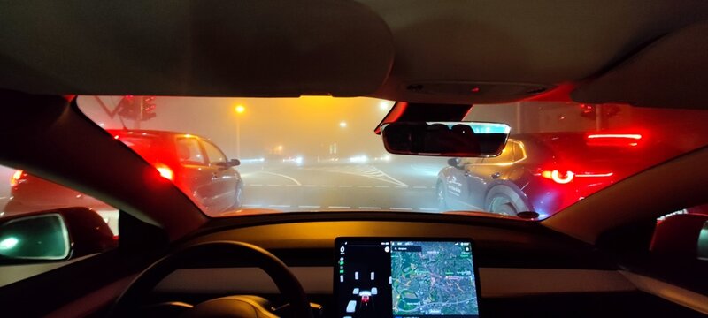 Autofahrt im Nebel 1