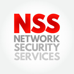 NSS - Network Security Services acronym, technology concept background