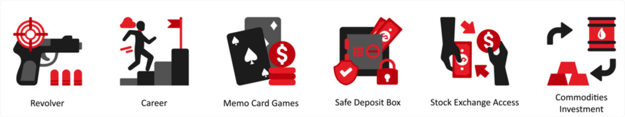 revolver, carrer, memo card games