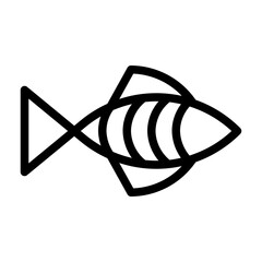 Fish Icon Line Style