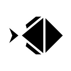Fish Icon Glyph Style
