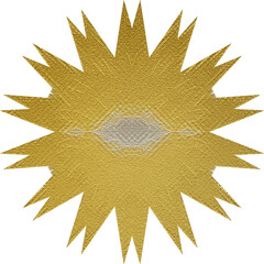 Abstract transparent blank golden texture shape design element.