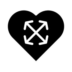 heart icon glyph style
