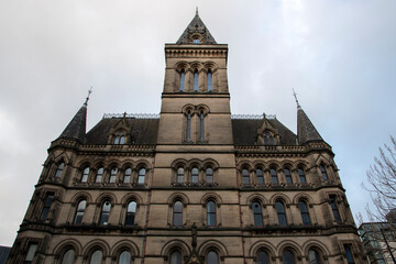 Fototapeta na wymiar City Hall At Manchester England 8-12-2019