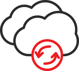 Cloud Refresh Vector Icon
