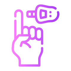 sugar blood level gradient icon