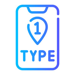 type 1 gradient icon