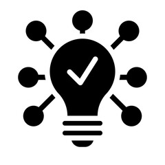 Idea Icon Glyph Style