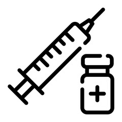 vaccination glyph icon