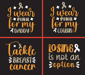 Breast cancer svg t shirt design