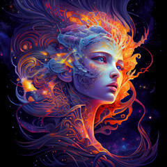 Cosmic Goddess, AI	