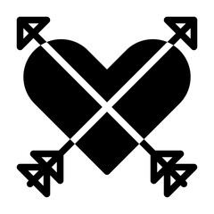 love icon glyph style