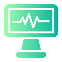 cardiogram gradient icon