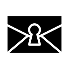 Mail Icon Glyph Style