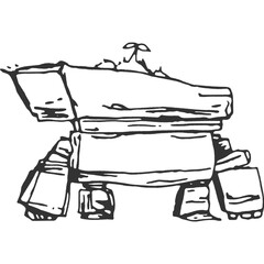 Golems Vintage Illustration Vector