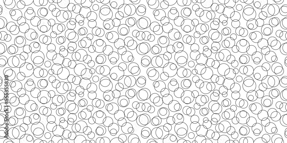 Poster Circle scribbles background. Seamless pattern for print and decor. Suitable for textiles and packaging, seamless prints.