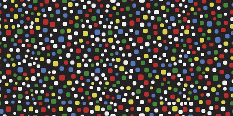 Colorful background with mosaic colored cubes. Seamless pattern for print and decor. Suitable for textiles and packaging, seamless prints.