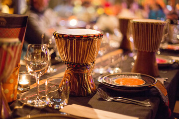 a tom-tom drum in a musical restaurant. South Africa