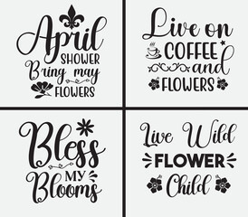 Flower svg t shirt design