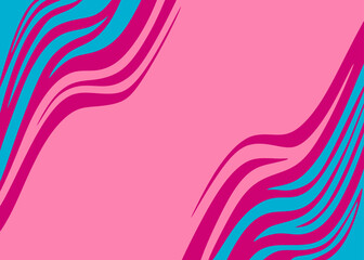 Minimalist background with cute wavy lines pattern and with some copy space area