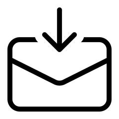 mail arrow down icon