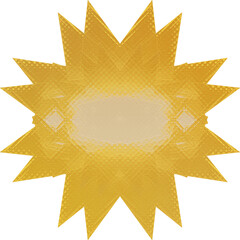 Abstract transparent blank golden texture shape design element.