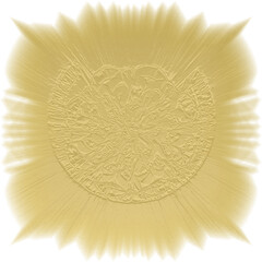 Abstract transparent golden burst texture design element.
