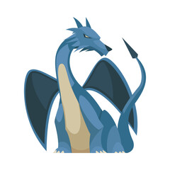 Dragon Character Cartoon Composition