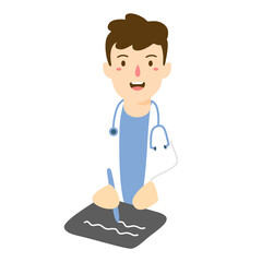 health professional team concept illustration