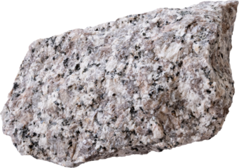 Granite sample. Igneous rock specimen.	