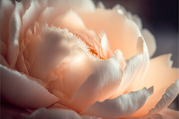 Beautiful delicate blooming peony petals background, aesthetic, macro, closeup, bridal, wedding, floral 